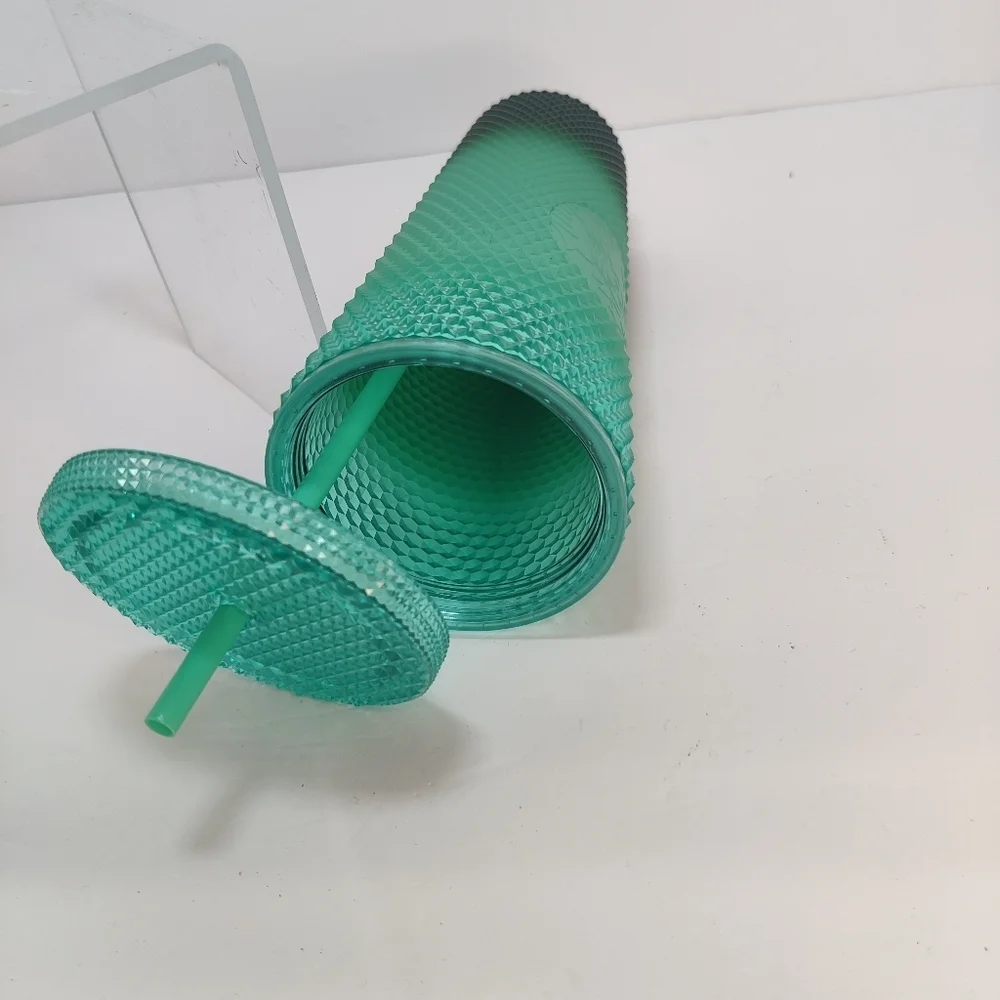 NEW Starbucks Diamond Texture Tumbler Venti 24 Oz Green Ombre Gradient 2022